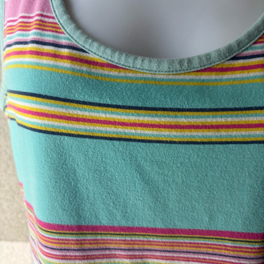 Joules Original Women’s 10 Striped Preppy Tank Top Colorful - Picture 2 of 8